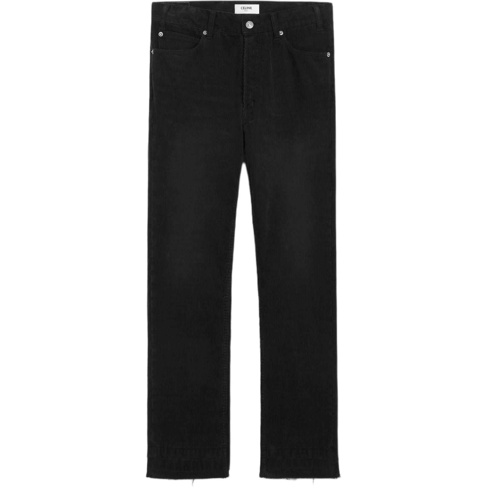 

Джинсы прямого кроя с низкой посадкой Celine, черный