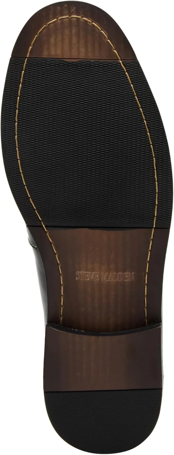 Лоферы Steve Madden Natan, Black/Silver Studs — фото 4