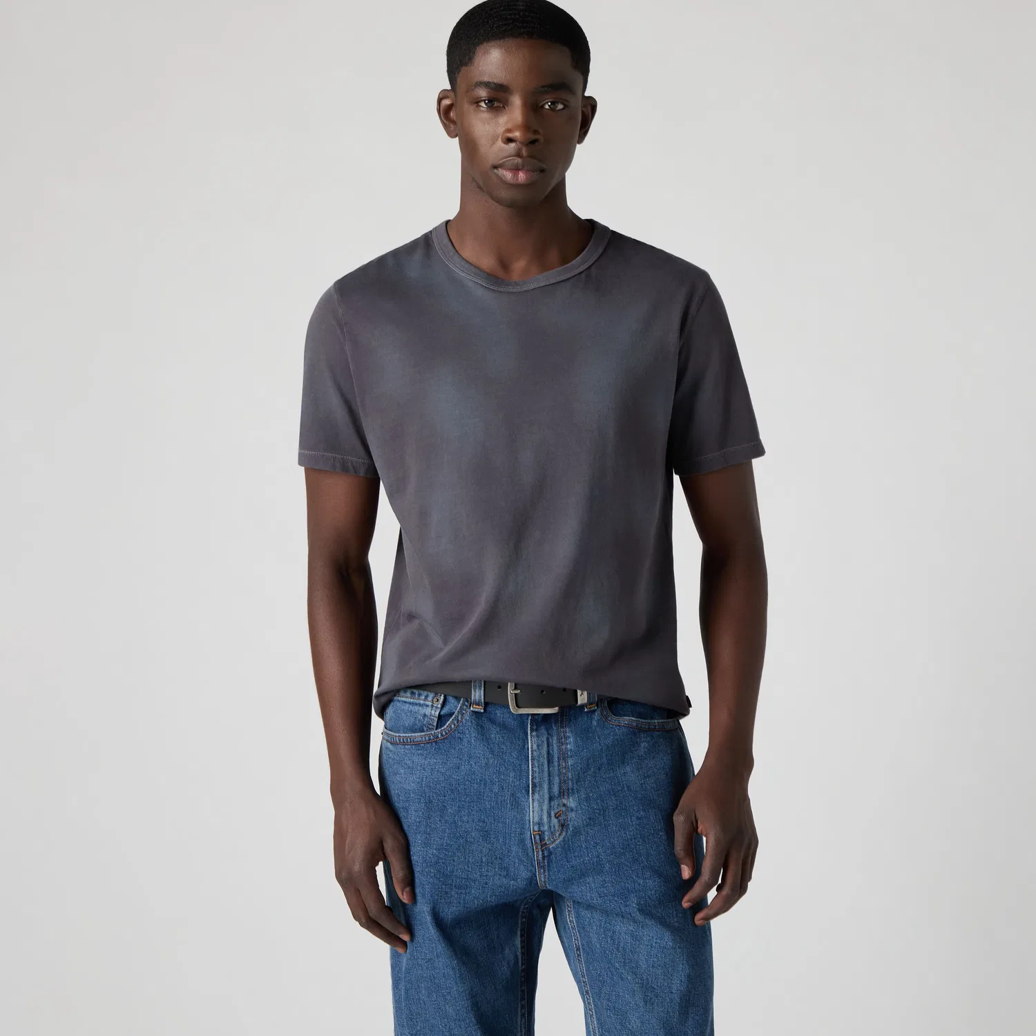 Футболка, окрашенная методом «засухи» Levi's, Black