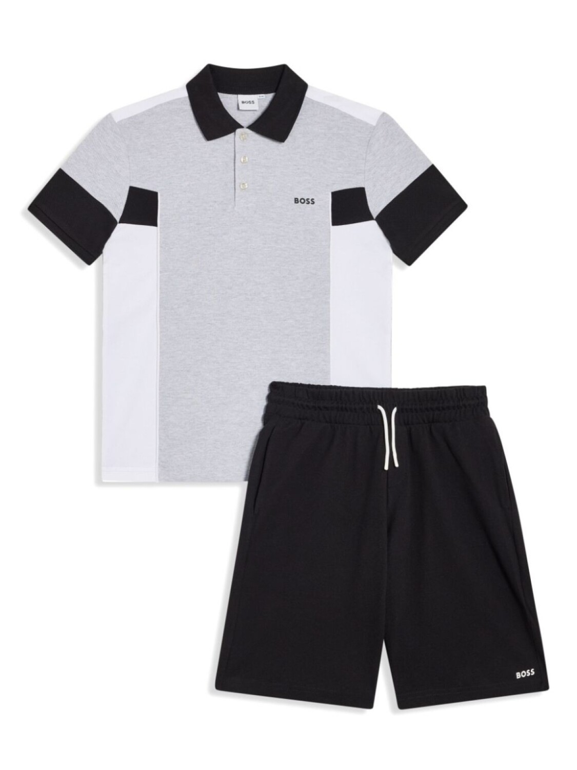 

BOSS Kidswear комплект из футболки и шорт, серый