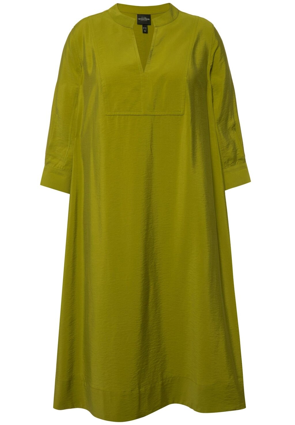 

Дневное платье A-LINE SPLIT NECK 3/4 SLEEVE Ulla Popken, зеленый