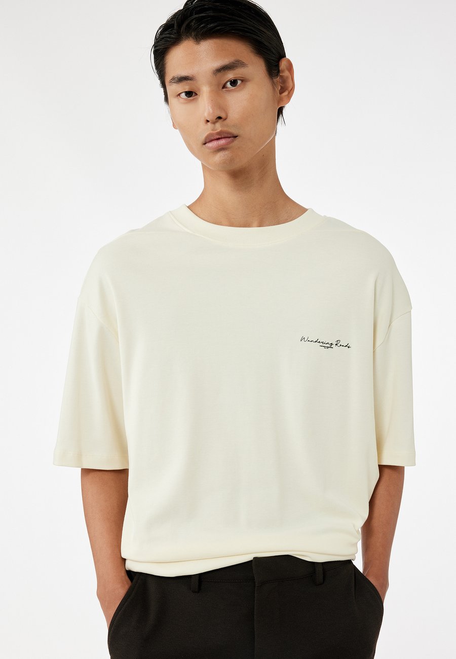 

Футболка Koton LOOSE FIT PRINTED , Beige