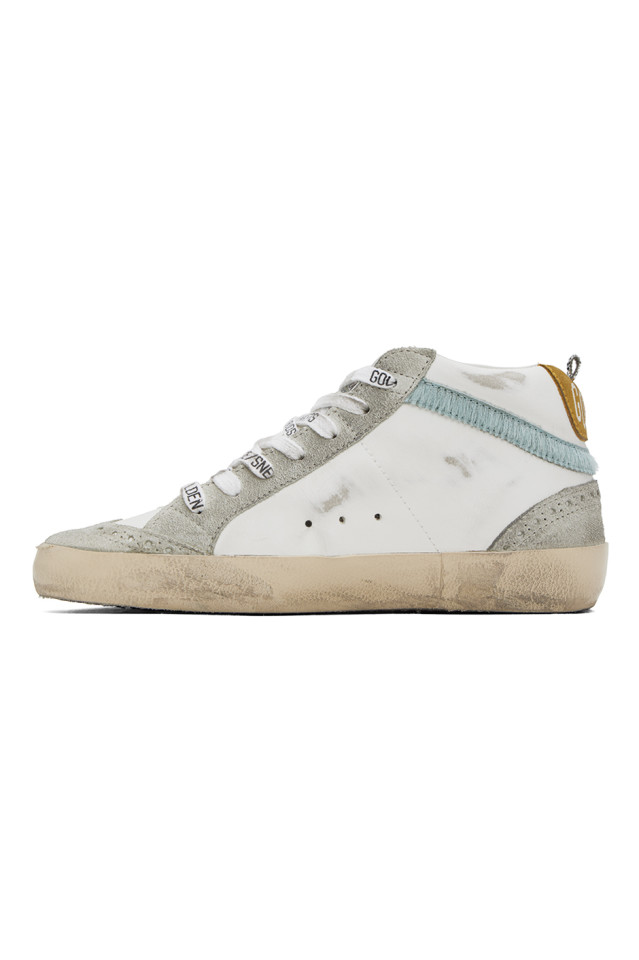 эксклюзивные кроссовки Off-White Mid Star от SSense Golden Goose, белый — фото 3