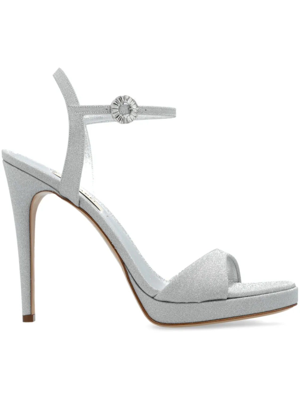 Босоножки Casadei Michelle 130 мм, серебристый