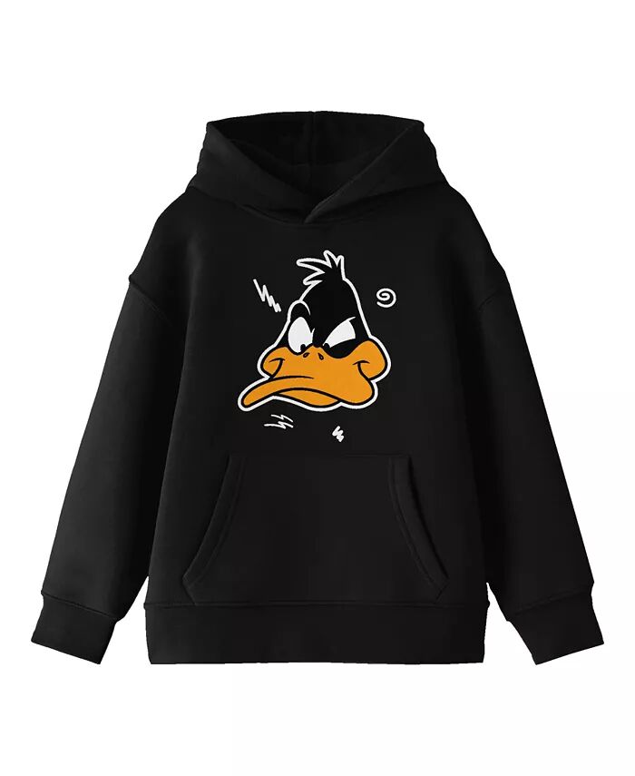 

Толстовка с капюшоном Boys Angry Daffy Duck Youth Black Graphic-XL Looney Tunes, черный