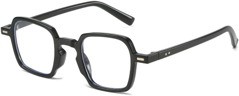 

Винтажные солнцезащитные очки с квадратными заклепками, защита от ультрафиолета UV400, женские солнцезащитные очки, модные очки с прозрачными линзами цвета океана, мужские солнцезащитные очки в тренде generic, Black Clear