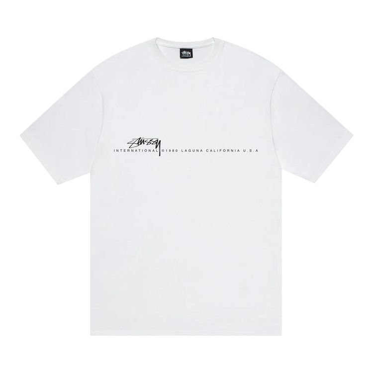 

Футболка Stussy Smooth 80 Tee 'White', белый