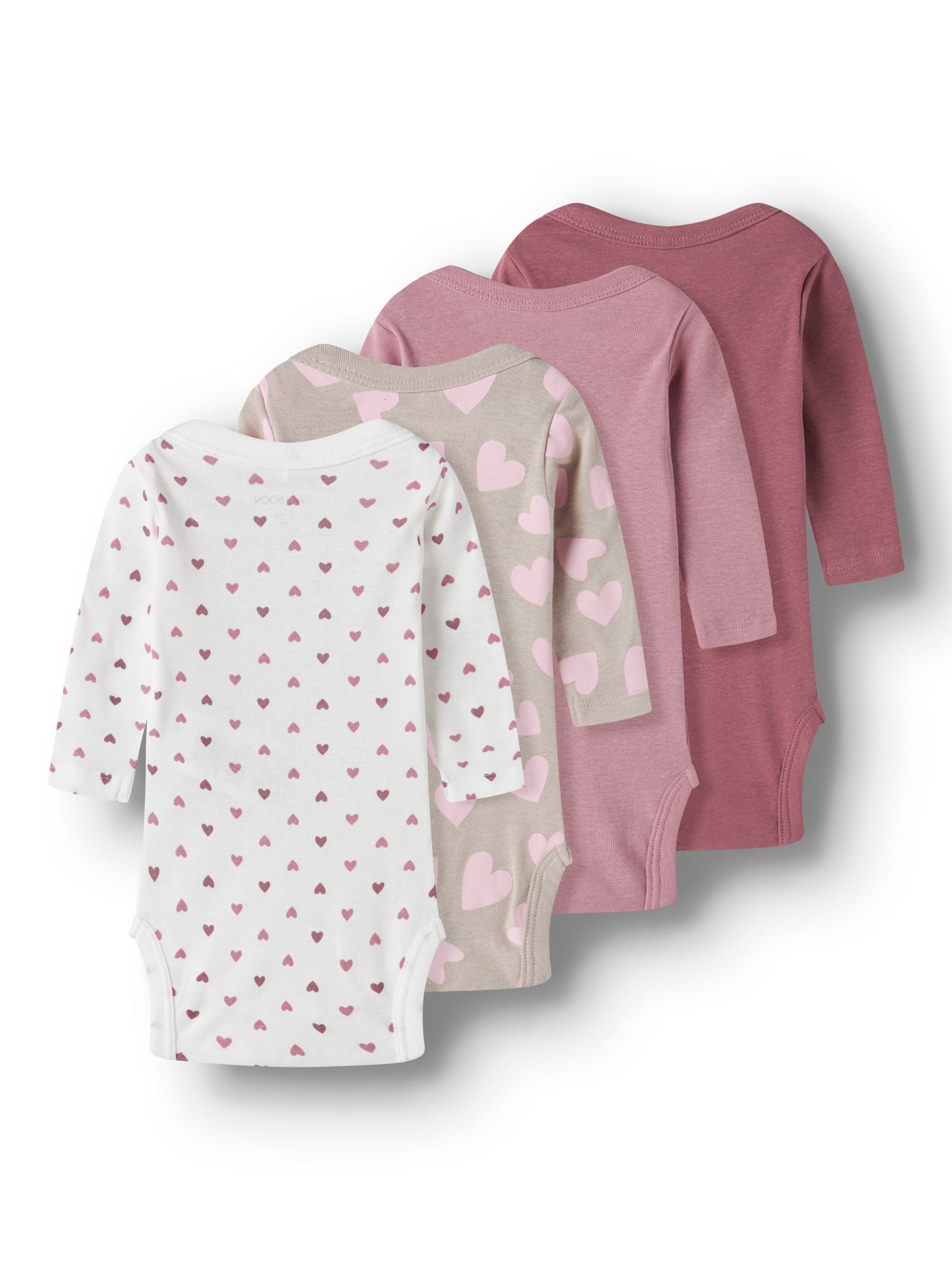 TWO SOON Комбинезон/боди в цветах Grey, Dusky Pink, Dark Pink, White — фото 2