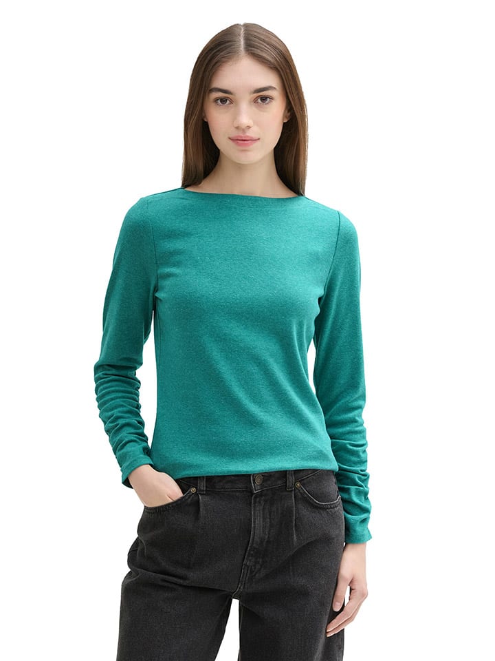 

Лонгслив TOM TAILOR Denim, бирюзовый