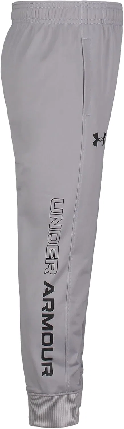Детские спортивные штаны Under Armour Brawler Warm-up, быстросохнущие и влагоотводящие, свободного кроя, Gray Mod Jog — фото 2