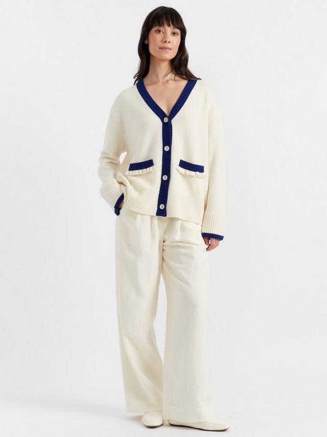 

Шерстяной кардиган admiral rich Chinti & Parker, цвет Cream/Admiral Blue