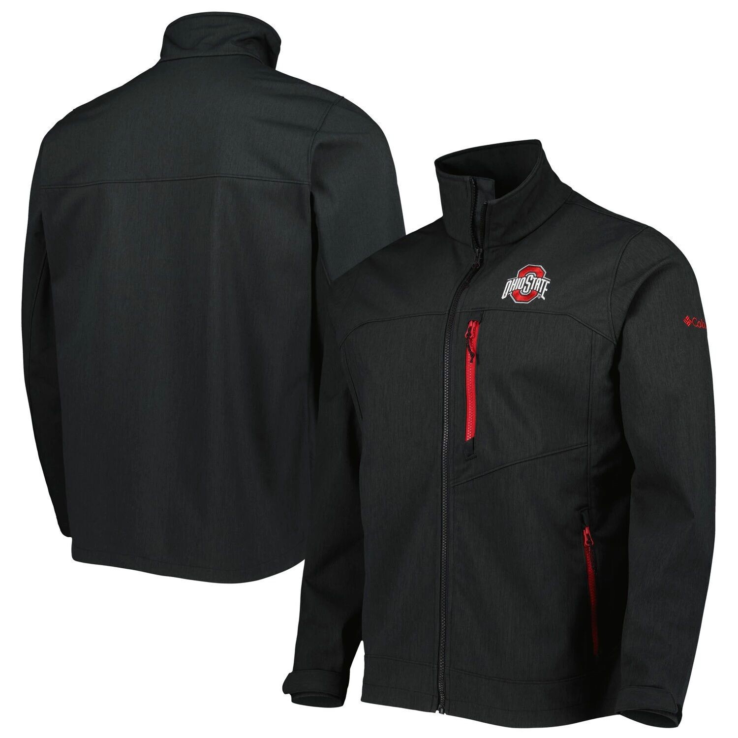 

Мужская куртка Columbia Black Ohio State Buckeyes Ascender II с молнией во всю длину