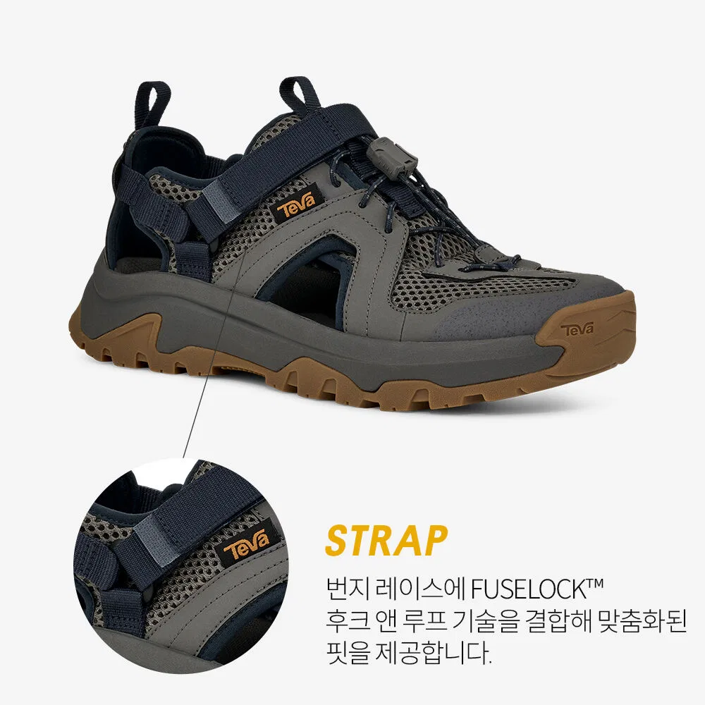 Мужские спортивные сандалии Hurricane XLT3 CT тёмно-серые от Teva — фото 3