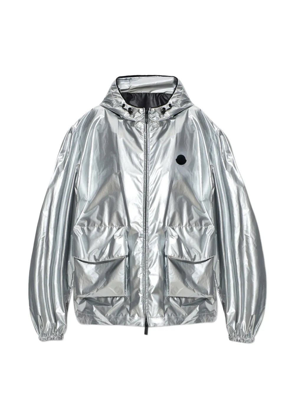 

Куртка с капюшоном и карманами Moncler, серебряный