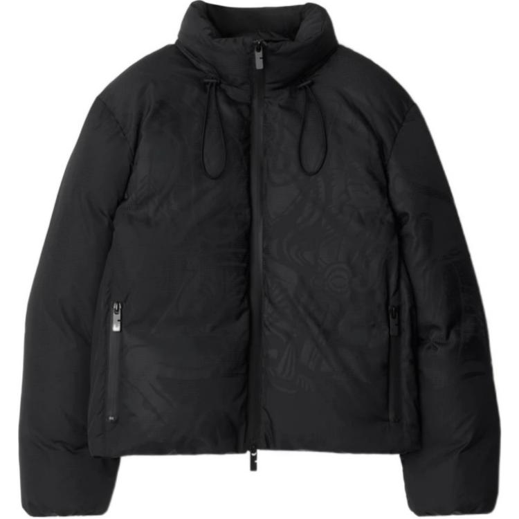 Пуховик Burberry, женский, зимняя одежда, антрацитовый/серый — фото 3