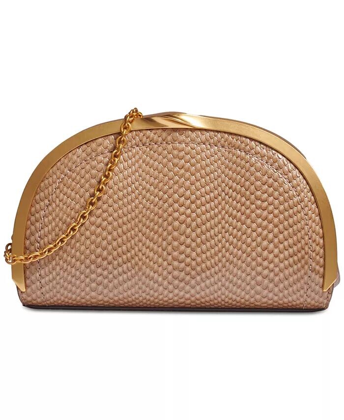 

Donna Karan Lawrence Клатч со змеиной цепочкой Donna Karan New York, бежевый