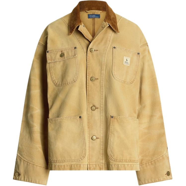 Куртки и пальто женские Cinnamon Polo Ralph Lauren, желто-коричневый — фото 3