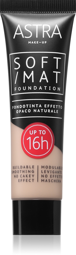 

Мягкая матовая основа с легкой текстурой Astra Make-Up, atspalvis 001 cloud 30 мл