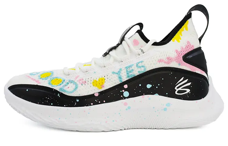 

Баскетбольные кроссовки Curry 8 унисекс с низким верхом белого цвета Under Armour