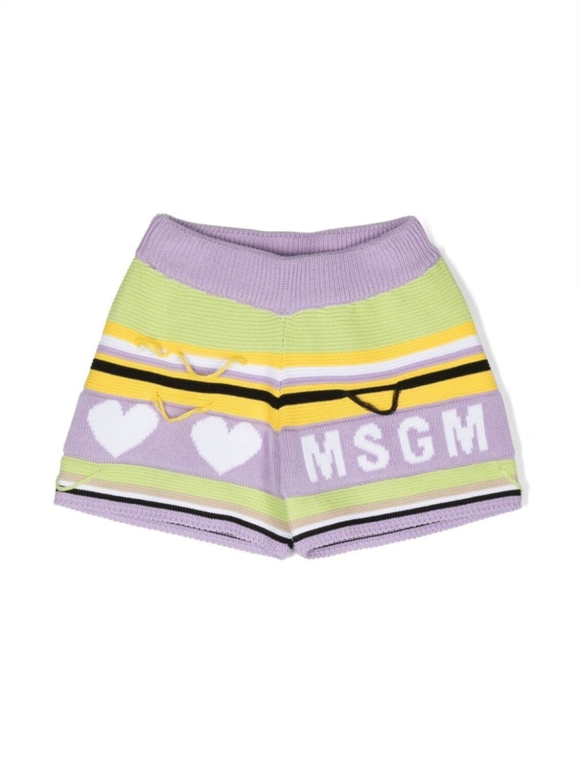 

MSGM Kids трикотажные шорты, фиолетовый