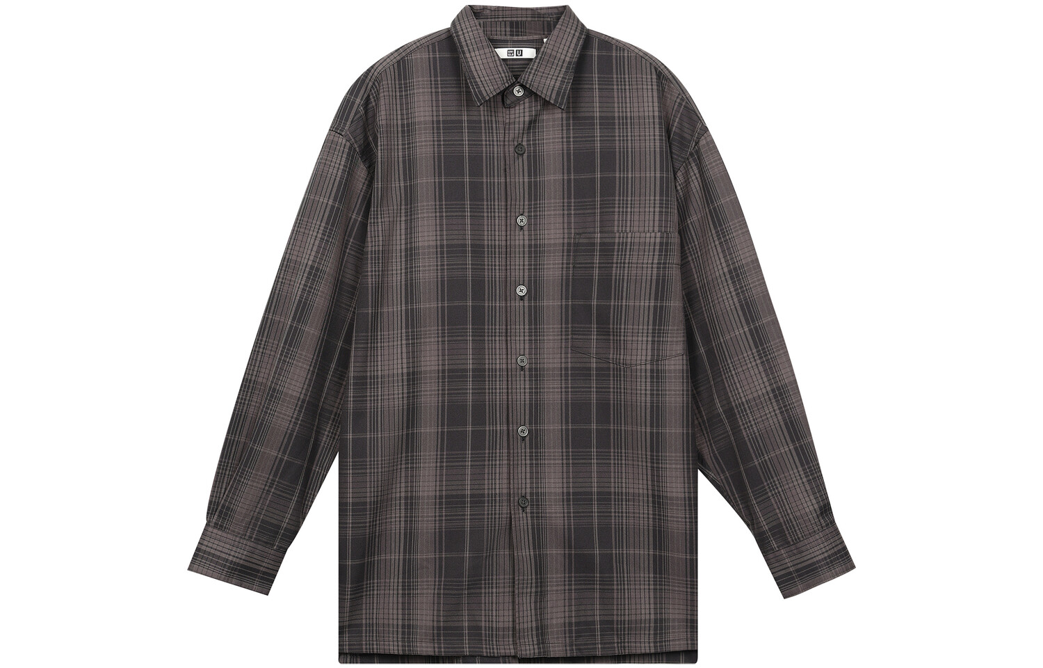 

Мужская рубашка Uniqlo, темно-серый