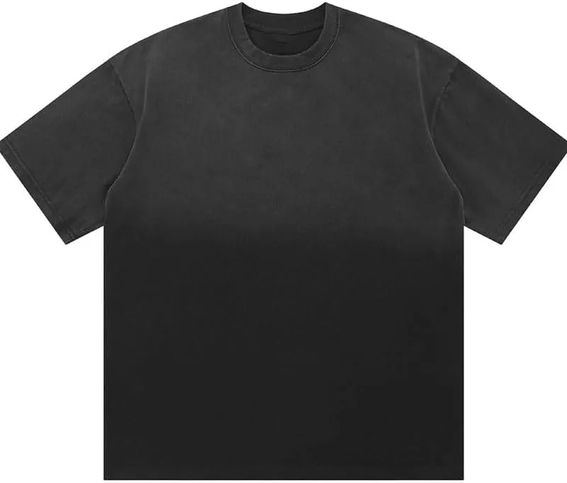 

Американский ретро хлопковая футболка с коротким рукавом и круглым вырезом для спорта на улице NSUQOA