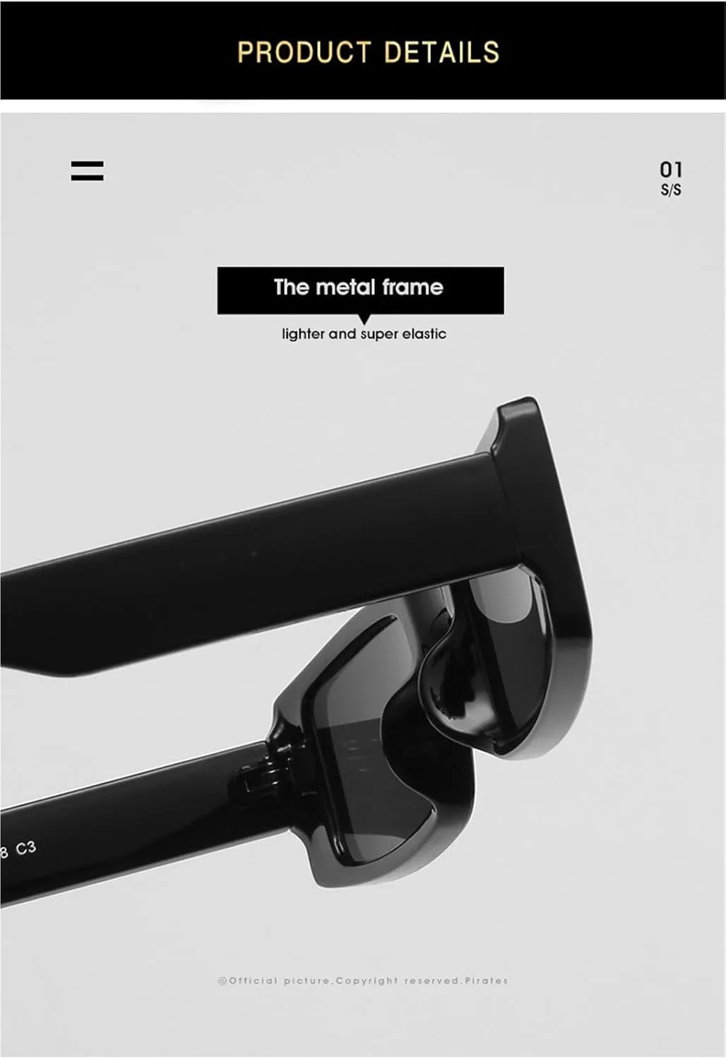 

Мужские солнцезащитные очки в квадратной оправе, маленькая оправа, модные солнцезащитные очки для отдыха на природе, женские солнцезащитные очки Generic, White