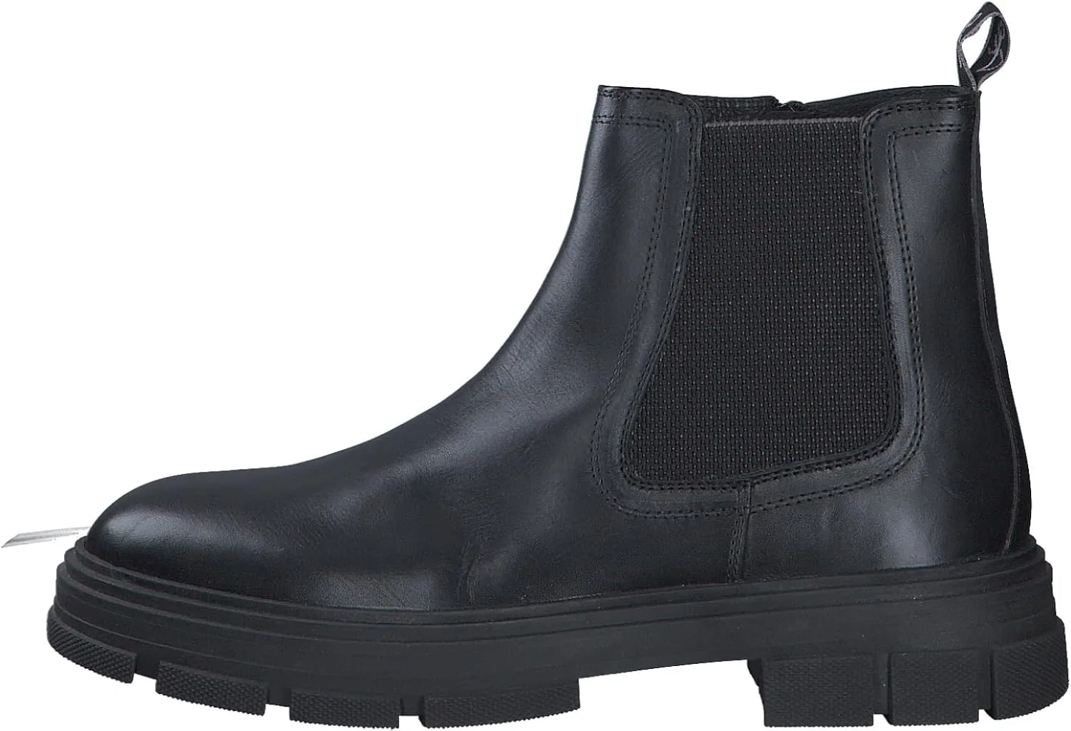 Ботинки MARCO TOZZI by Guido Maria Kretschmer Herren Chelsea Boots aus Leder mit Reißverschluss, Black — фото 2