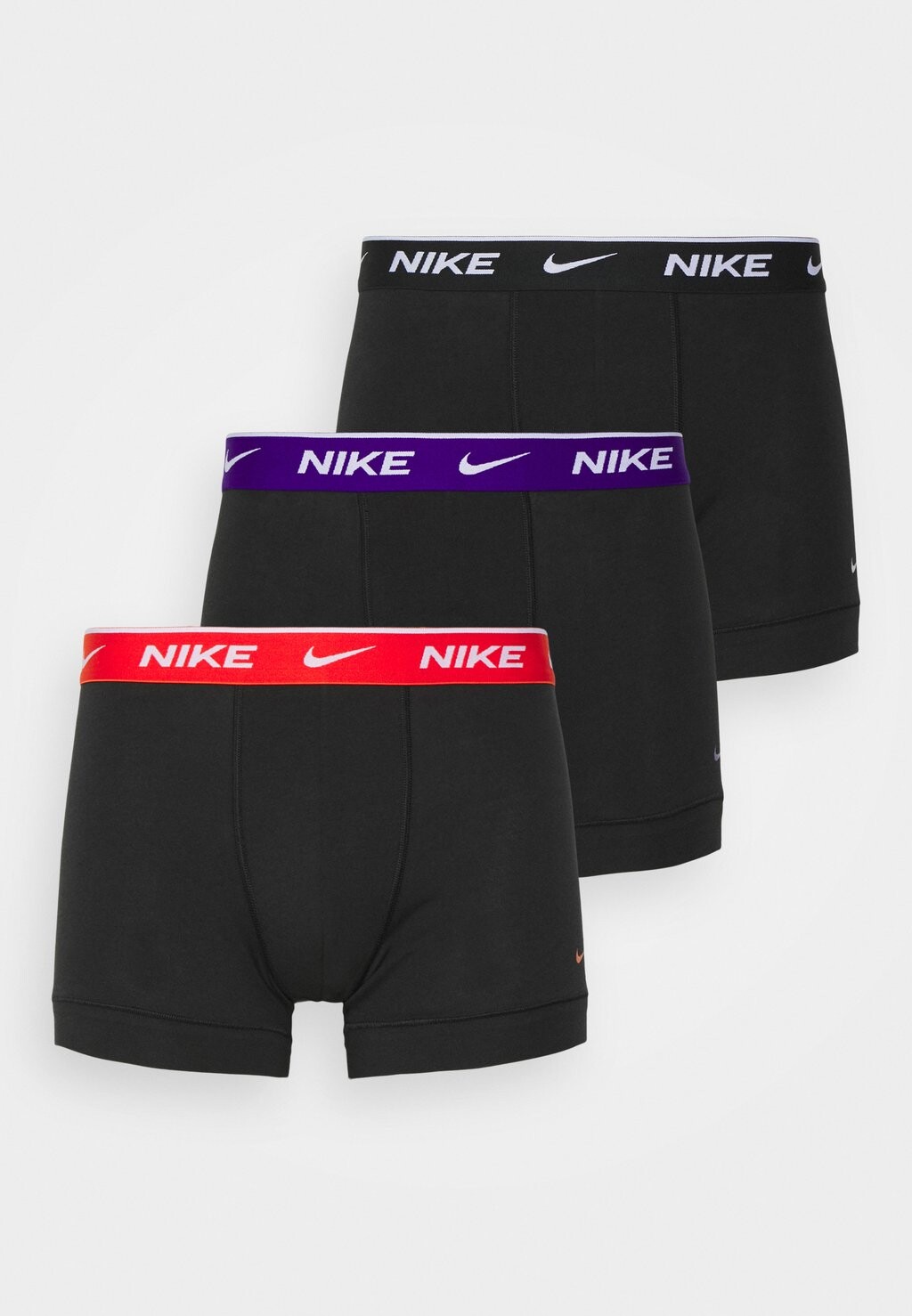 

Трусы Stretch Trunk 3 Pack Nike, черный/фиолетовый/оранжевый