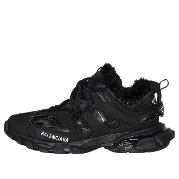 

Кроссовки track sneaker 'faux fur black' Balenciaga, черный