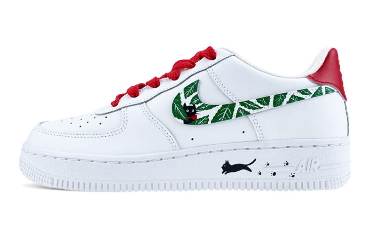 

Кроссовки для скейтбординга Air Force 1 женские с низким верхом, белые/красные/зеленые Nike, Красный, Кроссовки для скейтбординга Air Force 1 женские с низким верхом, белые/красные/зеленые Nike