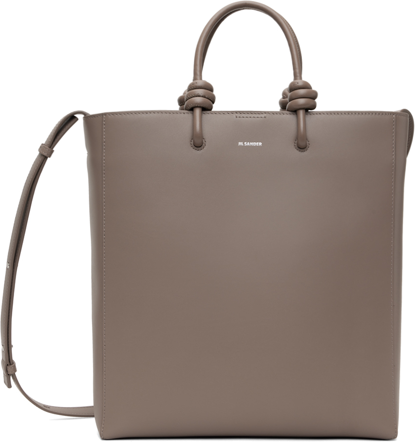 

Сумка Giro Tote серо-коричневого цвета среднего размера Jil Sander