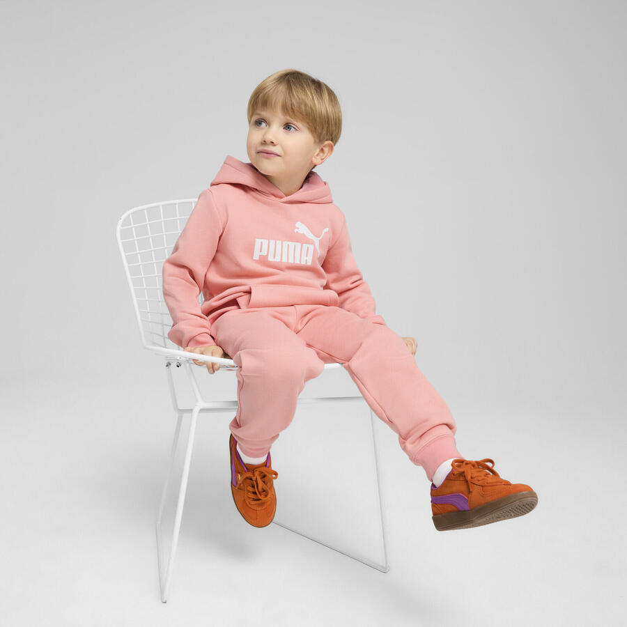 Толстовка с капюшоном из флиса с логотипом ESS No. 1 для мальчиков PUMA Pink Fruit — фото 4