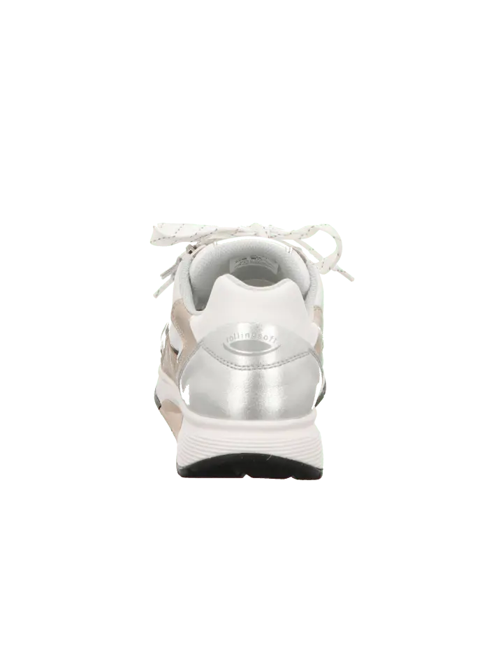 Низкие кроссовки rollingsoft Bequem Schnür Sportl Lose Einlagen, цвет weiss/silb/puder/s — фото 4
