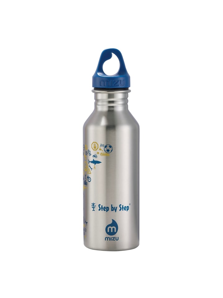 

Step by Step Бутылка для воды из нержавеющей стали, 0,5 л, сине-желтая