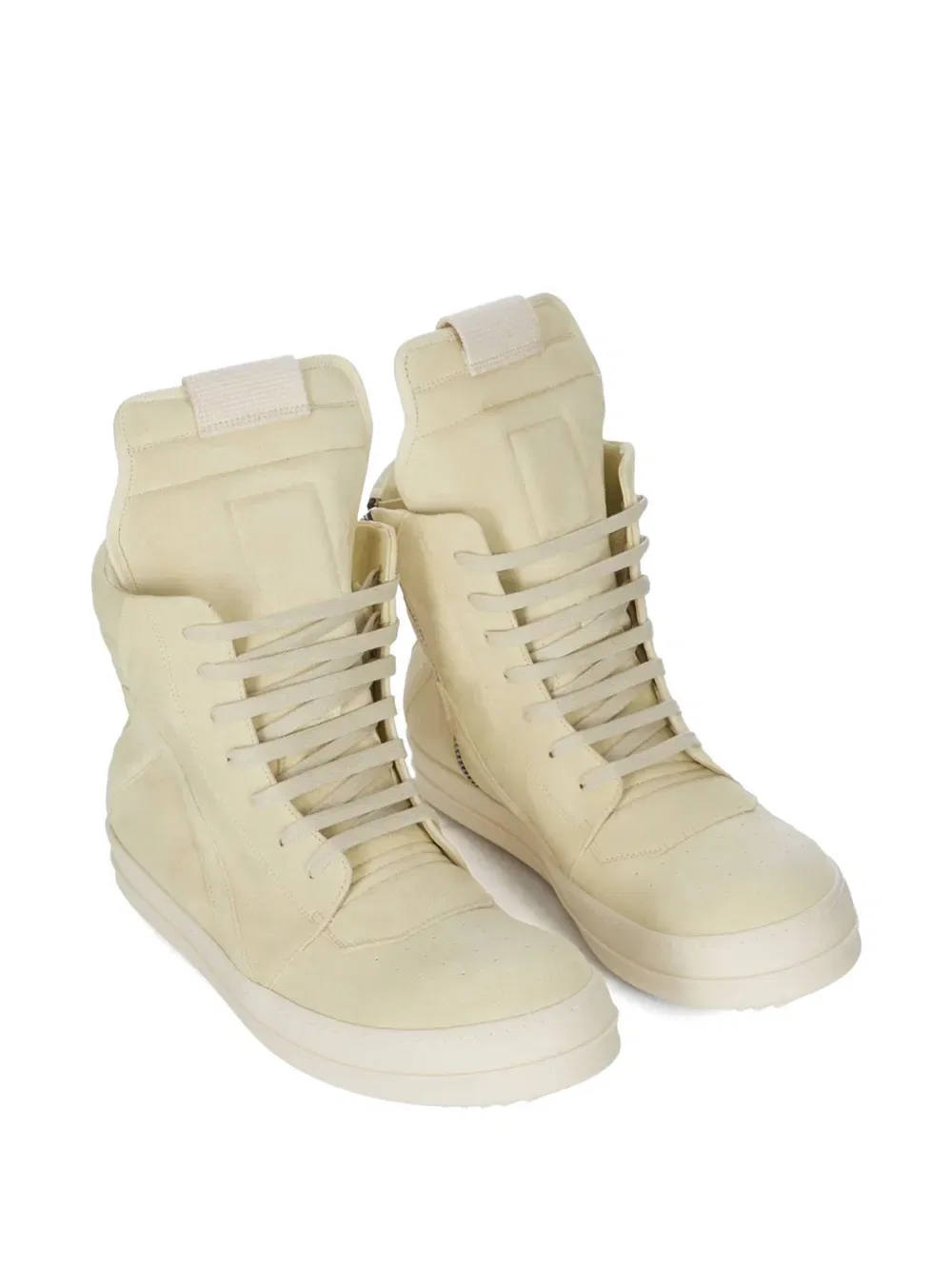 Кожаные кроссовки Geobasket на молнии Rick Owens, нейтральный — фото 2
