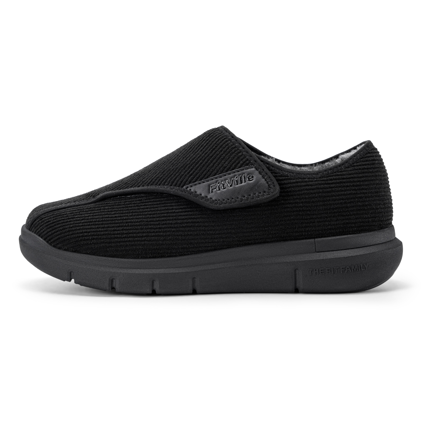 

Износостойкие, нескользящие, низкие повседневные туфли для мужчин Fitville, Black