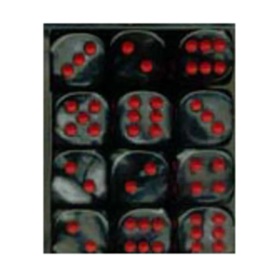 

d6 12 мм Черный с красным (36), Dice - Velvet - d6 (Chessex)