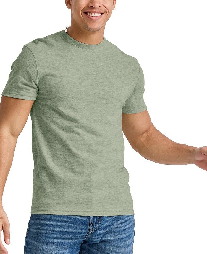 

Мужская футболка Originals Tri-Blend с короткими рукавами Hanes, цвет Green