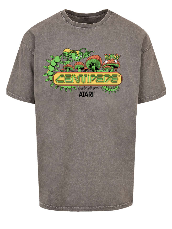 

Футболка F4NT4STIC Oversize T-Shirt Centipede Atari Retro Gaming Art, серый