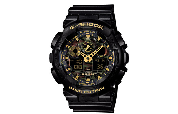 

Casio GA-100CF-1A9PR Мужские часы серии Dual Display с жидкокристаллическим и аналоговым дисплеем черные