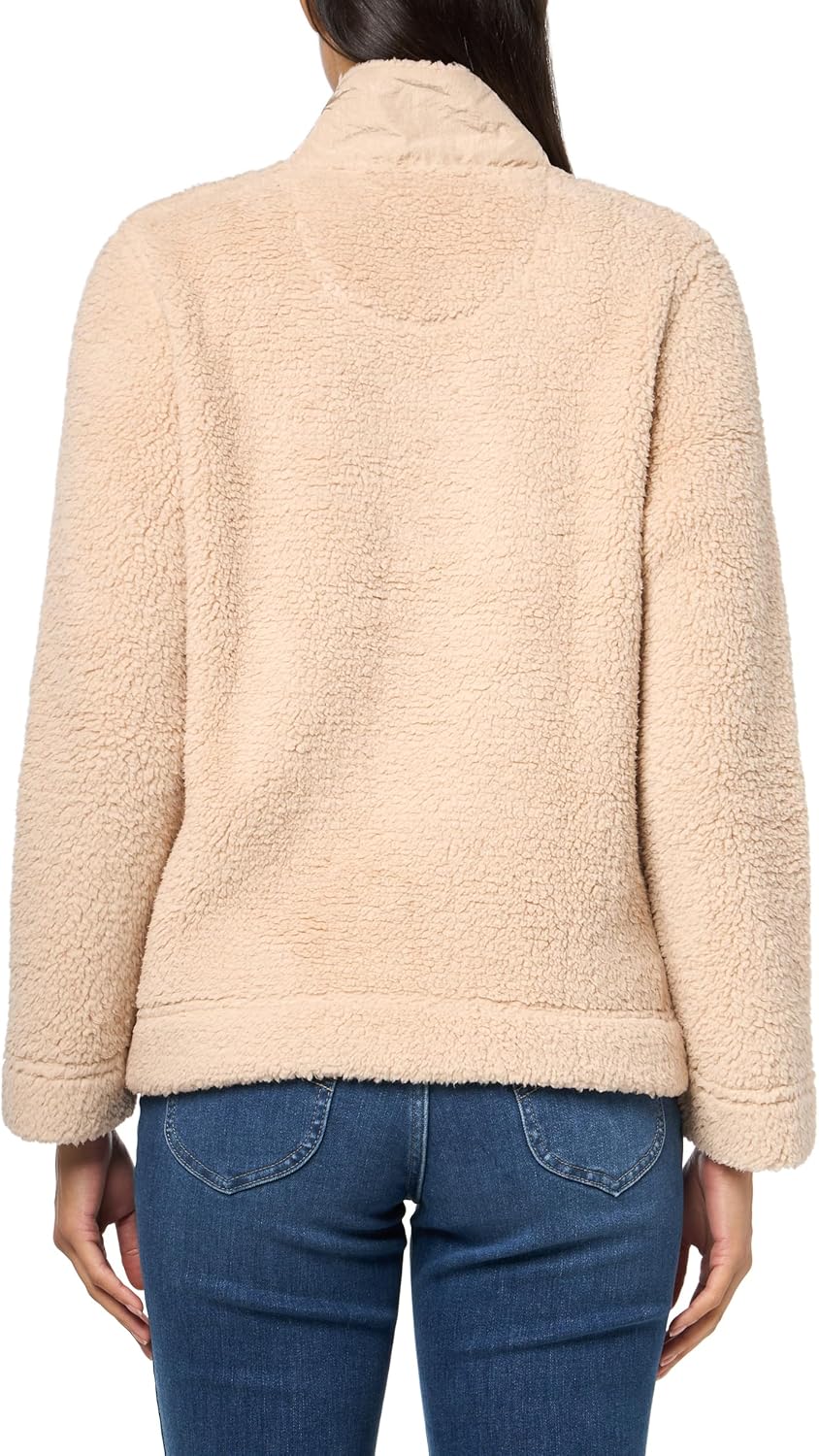 Женская куртка Tommy Hilfiger из шерпы с застежкой-молнией 1/4, Light Fawn — фото 2