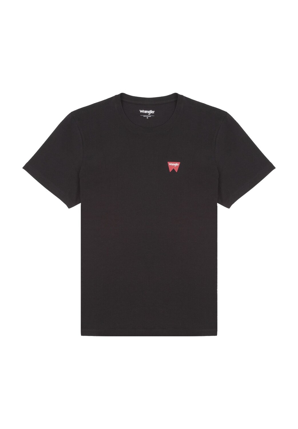 

Мужская хлопковая футболка с круглым вырезом Wrangler, цвет Blk Coal Blk