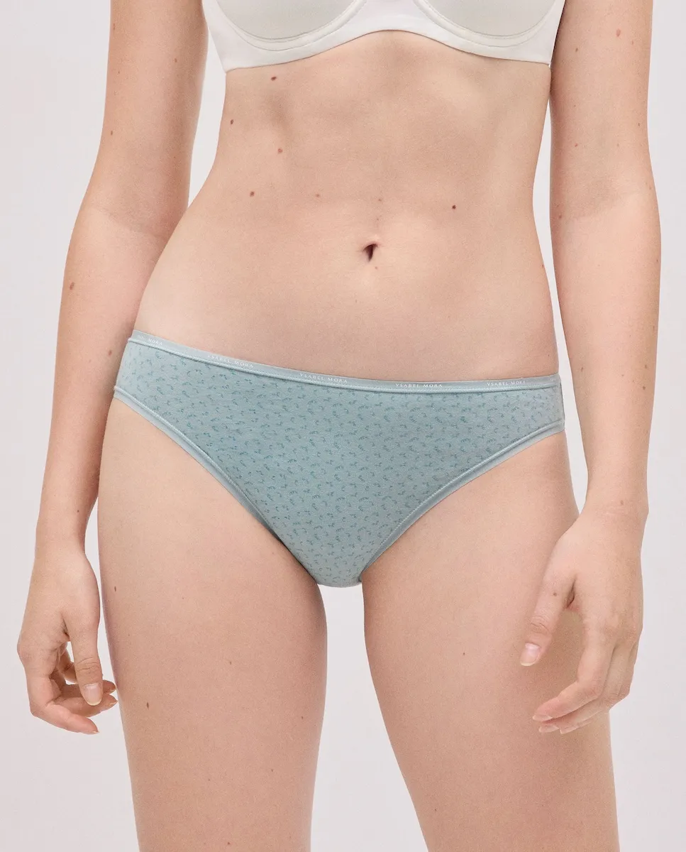 

Набор из 2 мягких мини-трусиков из хлопка с принтом Ysabel Mora, мультиколор