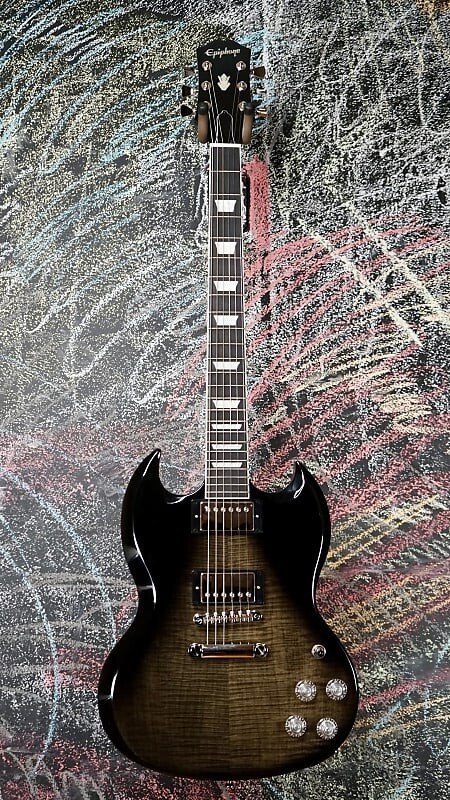 

Электрогитара Epiphone SG Modern Figured Trans Black Fade