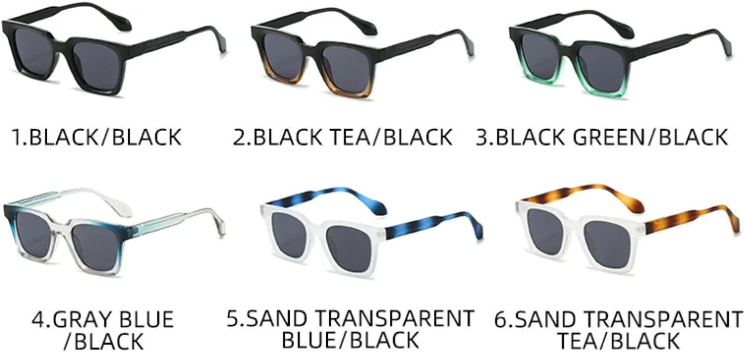 

Солнцезащитные очки с защитой UV400 | Градиентные линзы, заклепки, панк-оправа | Для женщин и мужчин, для занятий спортом на открытом воздухе и вождения DSVIGF, Blue