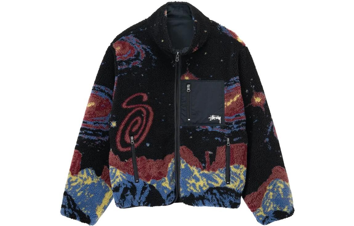

Куртка унисекс черная Stussy, черный