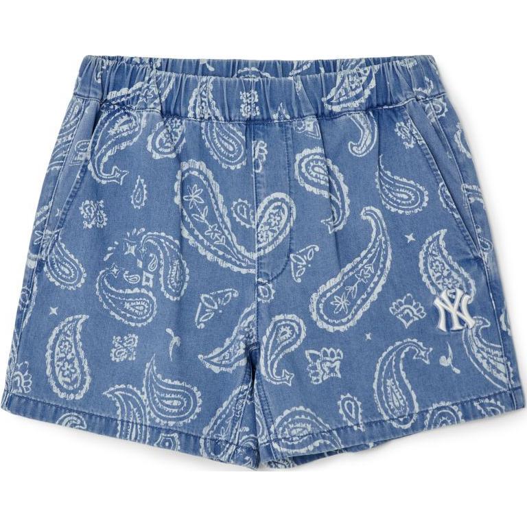 

PAISLEY Paisley Collection MONOGRAM New York Yankees Повседневные шорты Женские Синие MLB