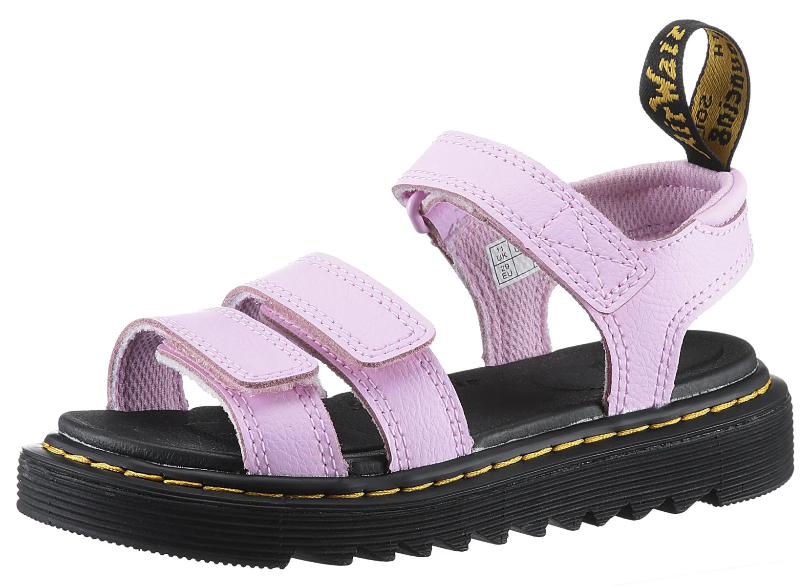 

Сандалии DR. MARTENS "Klaire", летняя обувь, туфли на липучке, сандалии, на классной подошве на платформе, цвет Pale Pink Athen