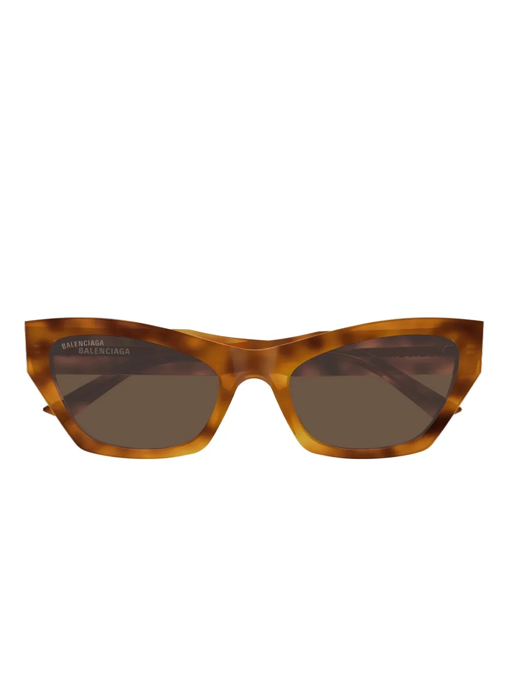

Геометрические солнцезащитные очки Balenciaga, коричневый
